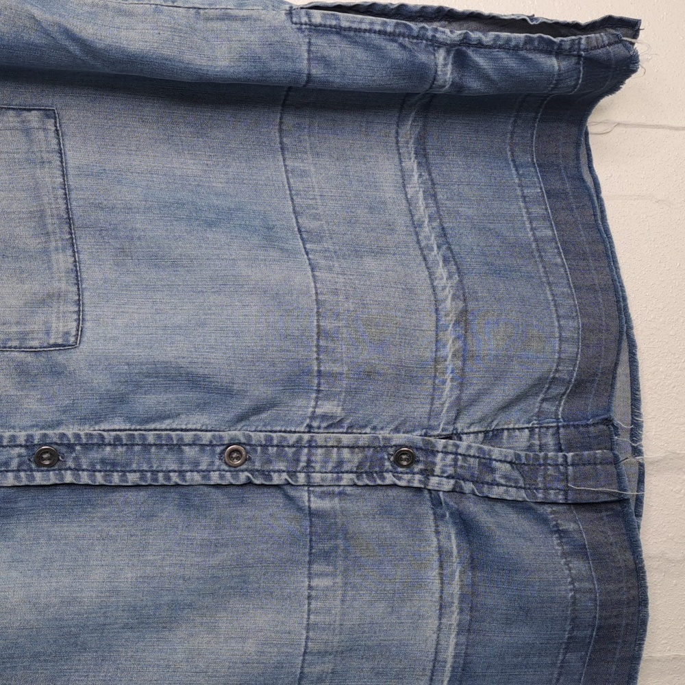 Rails Courtney Released Hem Dark Vintage Wash denim Shirt Womens Small Oversized - Picture 7 of 15